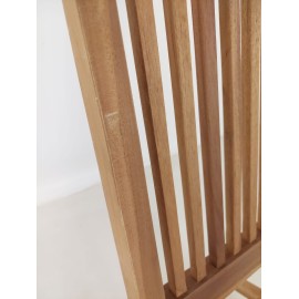 Folding garden chair with handle, Teak wood