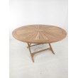 OUTLET Large round garden table Matahari 150 cm, teak