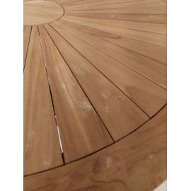 OUTLET Large round garden table Matahari 150 cm, teak