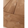 OUTLET Duży stół ogrodowy okrągły Matahari 150 cm, teak