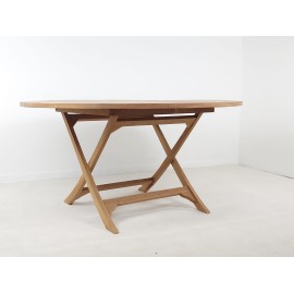 OUTLET Large round garden table Matahari 150 cm, teak