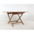 OUTLET Large round garden table Matahari 150 cm, teak