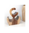 OUTLET Wine rack made of exotic wood for 3 bottles, Suar