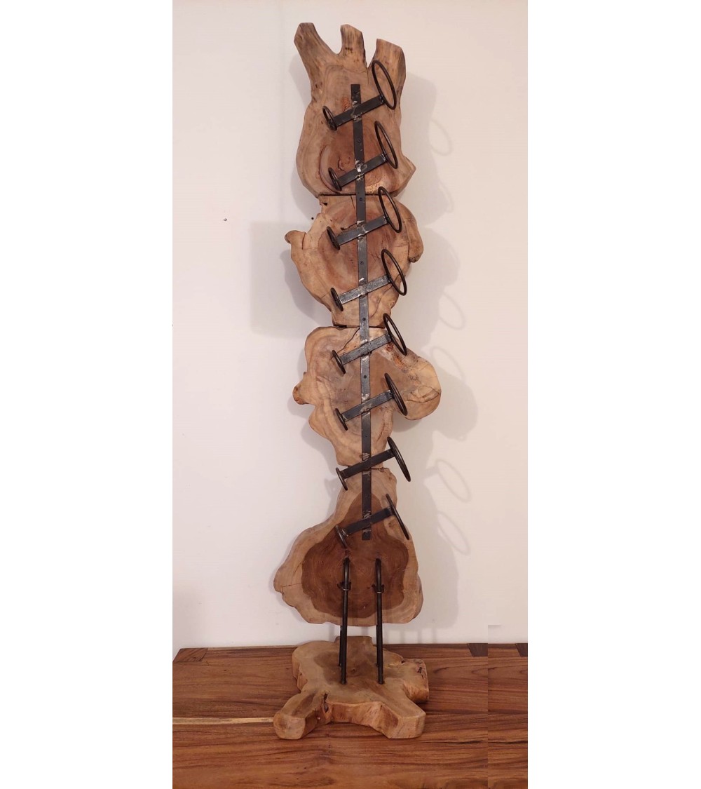 Wine rack 8 bottles - Suar