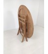 OUTLET Stół ogrodowy okrągły Matahari 120 cm,Teak, meble ogrodowe