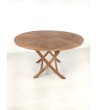 OUTLET Round garden table Matahari, teak