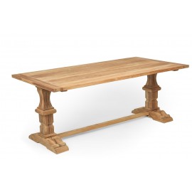 Teak feast dining table