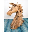 Horse Sculpture from reclaimed teak wood