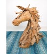 Horse Sculpture from reclaimed teak wood