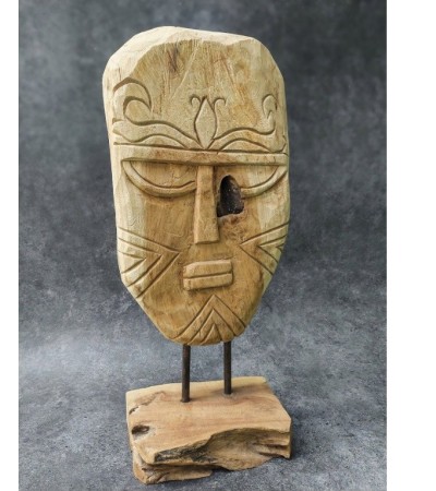 Ethnic mask,  Timor Island, Boho, teak